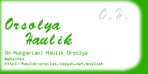 orsolya haulik business card